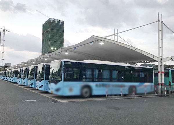 不同類(lèi)型的膜結(jié)構(gòu)停車(chē)棚尺寸的具體介紹